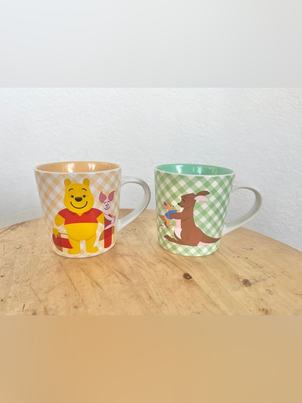 Disney Winnie the Pooh Ceramic Mug Set of 2 Kanga & Roo And Pooh